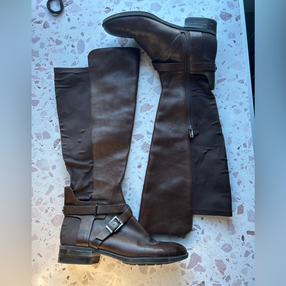 Vince Camuto Dark Brown Over the Knee Boots Size 10 - Picture 3 of 12